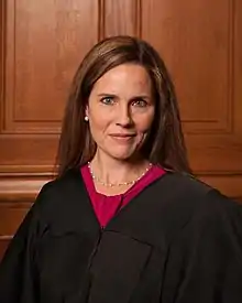 Barrett in a judicial robe